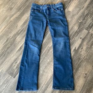 Express jean stretch denim Super soft barely boot mid rise size 4 short